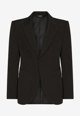Dolce & Gabbana Single-Breasted Blazer Black G2QV5T FURLI N0000