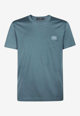Dolce & Gabbana Logo Plaque Short-Sleeved T-shirt Blue G8KJ9T FU7EQ B6415