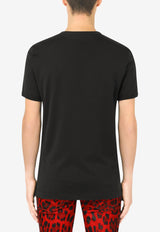 Dolce & Gabbana Logo Crewneck Short-Sleeved T-shirt Black G8NC5Z G7B9X N0000