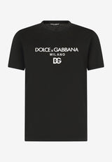 Dolce & Gabbana Logo Crewneck Short-Sleeved T-shirt Black G8NC5Z G7B9X N0000