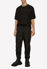 Dolce & Gabbana Logo-Printed Short-Sleeved T-shirt Black G8PQ0Z HU7MA N0000