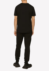 Dolce & Gabbana Logo-Plaque Crewneck T-shirt Black G8PT1T G7F2I N0000