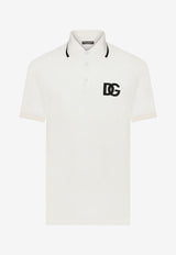 Dolce & Gabbana Logo-Embroidered Polo T-shirt White