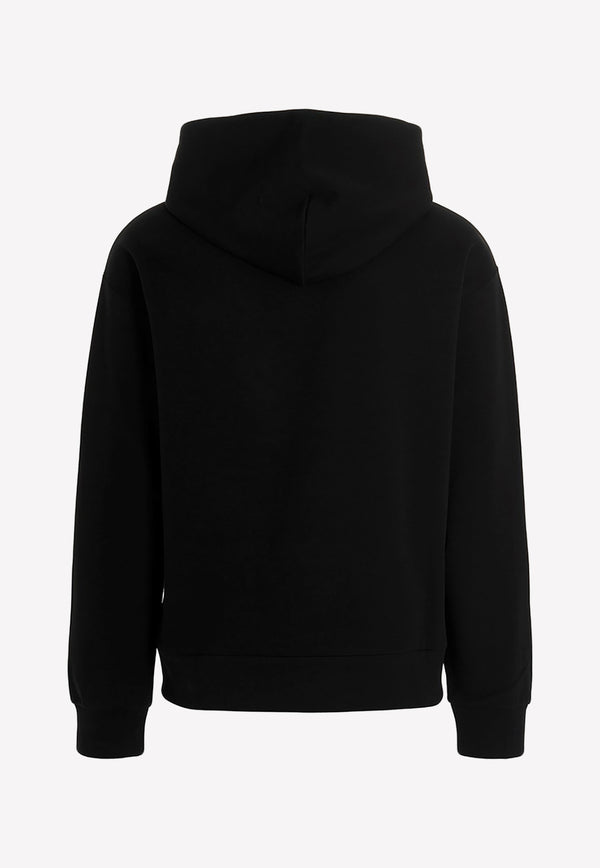 Dolce & Gabbana Logo Embroidered Hooded Sweatshirt G9ACJZ HU7H9 N0000 Black