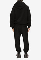 Dolce & Gabbana Track Pants with Branded Bands Black GV81AT HU7MT N0000