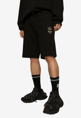Dolce & Gabbana Embroidered Bermuda Shorts Black GVF8AZ HU7H9 N0000
