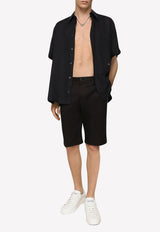 Dolce & Gabbana DG Logo Bermuda Short GVRQET FUFJR B0665 Navy