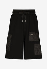 Dolce & Gabbana Logo-Embroidered Cargo Shorts Black GVTTHZ HU7CK N0000