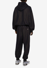 Dolce & Gabbana Denim-Effect Logo Plate Track Pants Blue GVWZHT HU7NQ S8350