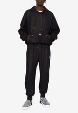 Dolce & Gabbana Denim-Effect Logo Plate Track Pants Blue GVWZHT HU7NQ S8350