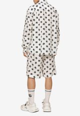 Dolce & Gabbana All-Over Logo Shorts White GVZIXT HS5OO HAVAN