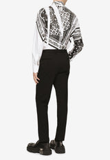 Dolce & Gabbana Straight-Leg Logo-Embroidered Pants Black GW13ET GF153 N0000