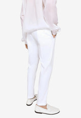 Dolce & Gabbana Coral Printed Track Pants White GW13EZ FUFJR W0800