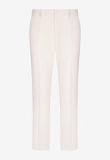 Dolce & Gabbana Wool Tailored Pants White GWZXMT GF816 W0001