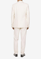 Dolce & Gabbana Wool Tailored Pants White GWZXMT GF816 W0001