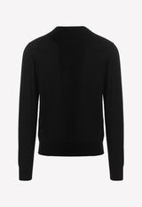 Dolce & Gabbana DG Logo Wool Sweater GXM36T JEMI4 S9000 Black