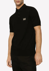 Dolce & Gabbana Polo T-shirt in Wool GXO38T JCVC7 N0000 Black
