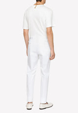 Dolce & Gabbana Stretch Chino Pants GY6IET FUFJR W0800 White