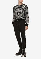 Dolce & Gabbana Drawstring Track Pants Black GYACET FURLI N0000