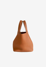 Picotin lock 18 in Gold Taurillon Clemence with Palladium Hardware