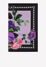Dolce & Gabbana Floral Print Charmeuse Hijab Lavender IS116W GDAZO S9000