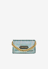Tom Ford Mini Sequin Embellished Top Handle Bag L1487-ISA054G 3LN04 Metallic