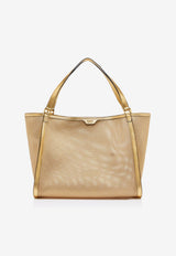 Tom Ford Medium Mesh and Leather Tote Bag L1655-TNE007G 1Y004 Gold