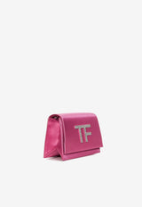 Tom Ford Disco Satin Clutch with Crystal TF Pink L1656-TSA001S 1P003