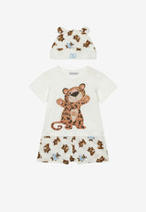 Dolce & Gabbana Kids Baby Girls Leopard-Print 2-Piece Gift Set Multicolor L1JG36 G7G5F S9000