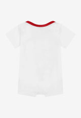 Dolce & Gabbana Kids Baby Boys Leopard Print Onesie and Bib Gift Set L1JO4C G7B8T HW3PN White