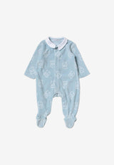 Dolce & Gabbana Kids Baby Boys Logo Baby Grow Blue L1JO4U G7G3Y B0276