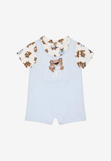 Dolce & Gabbana Kids Baby Boys Leopard-Print Jersey Onesie Multicolor L1JO4X G7G3S HAYFC