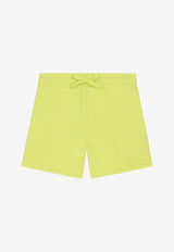 Dolce & Gabbana Kids Baby Boys Logo-Embroidered Shorts Yellow L1JQH5 G7H6I V0334