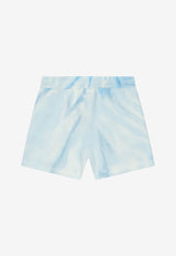 Dolce & Gabbana Kids Baby Boys Tie-Dye Logo Shorts Blue L1JQN6 G7G5K HC4CK