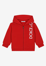 Dolce & Gabbana Kids Baby Boys Logo-Print Zip-Up Hoodie Red L1JWHM G7IXP R0156