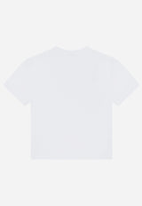 Dolce & Gabbana Kids Baby Girls Logo Print T-shirt White L2JTAZ G7CC4 W0800