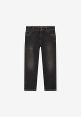 Dolce & Gabbana Kids Girls Straight Jeans Grey L41F95 LD724 N3207