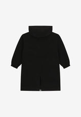 Dolce & Gabbana Kids Boys Oversized Zip-Up Jacket Black L42C20 G7H3E N0000
