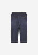 Dolce & Gabbana Kids Boys Drawstring Jeans Blue L43P02 LD946 B0339