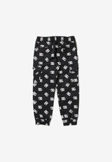 Dolce & Gabbana Kids Girls Logo-Print Pants Black L44P13 FSFMR HNVAA