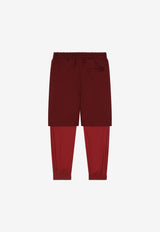 Dolce & Gabbana Kids Boys Jogging Pants with Shorts Red L4JPHF G7H7V R2723