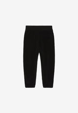 Dolce & Gabbana Kids Boys Logo-Patch Track Pants Black L4JPHQ G7I8U N0000