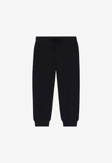 Dolce & Gabbana Kids Boys Logo-Patch Track Pants Black L4JPT0 G7I2P B3681