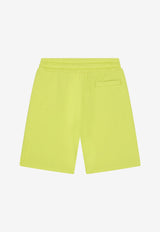 Dolce & Gabbana Kids Girls Logo-Patch Bermuda Shorts Yellow L4JQF0 G7H6L V0334