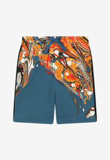 Dolce & Gabbana Kids Boys Marble Print Shorts L4JQK5 G7BZV HO3IP Multicolor