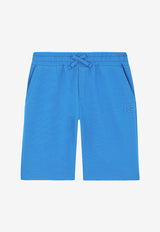 Dolce & Gabbana Kids Boys DG Embroidered Shorts L4JQL2 G7BYI B0322 Blue