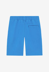 Dolce & Gabbana Kids Boys DG Embroidered Shorts L4JQL2 G7BYI B0322 Blue