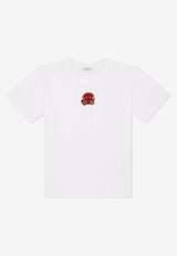 Dolce & Gabbana Kids Boys DG Love Patch T-shirt L4JTDM G7B1C W0800 White