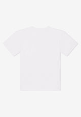 Dolce & Gabbana Kids Boys DG Love Patch T-shirt L4JTDM G7B1C W0800 White