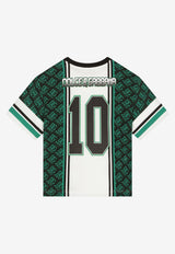Dolce & Gabbana Kids Boys DG Logo Print T-shirt L4JTEH G7HWS HV4IK Green